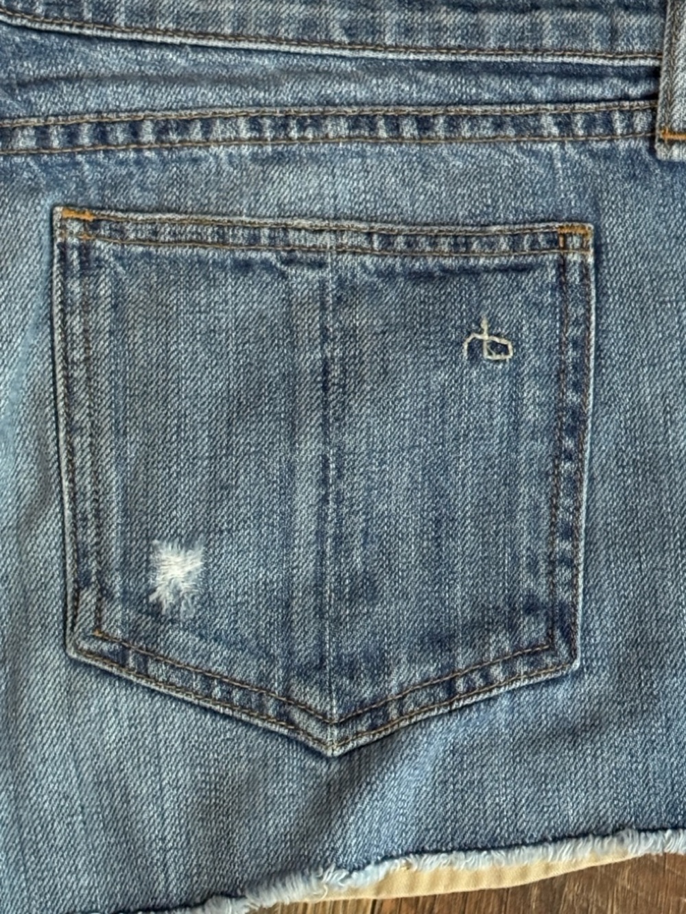 Rag & Bone Distressed Denim Jean Shorts size 28 - Picture 7 of 12
